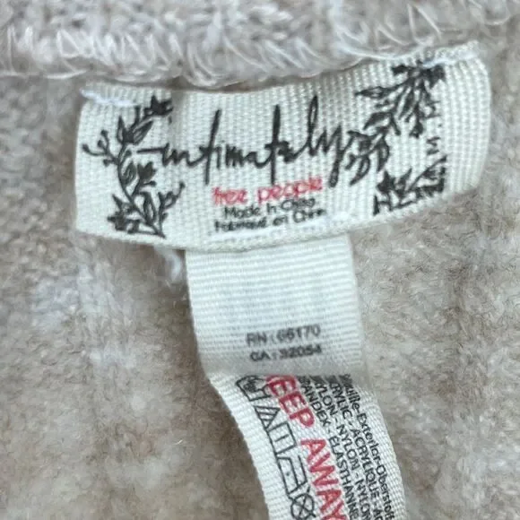 Intimately Free People Around the Clock Jogger in Oatmeal Size Medium Ribbed Kni - Picture 10 of 12